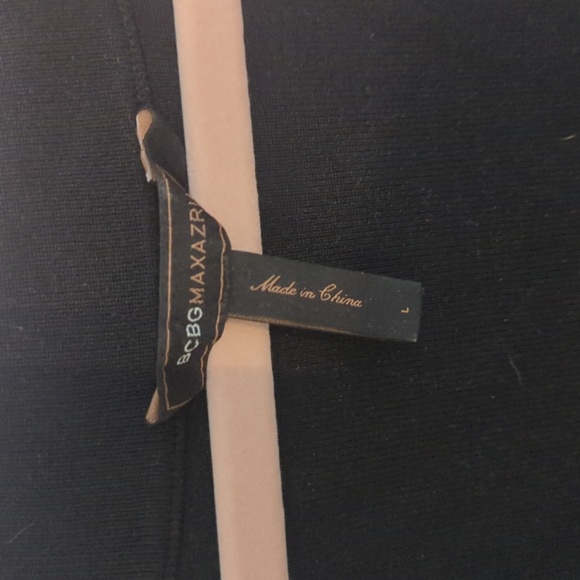 BCBG black bandage style dress with jeweled neckline, size large - Picture 4 of 6